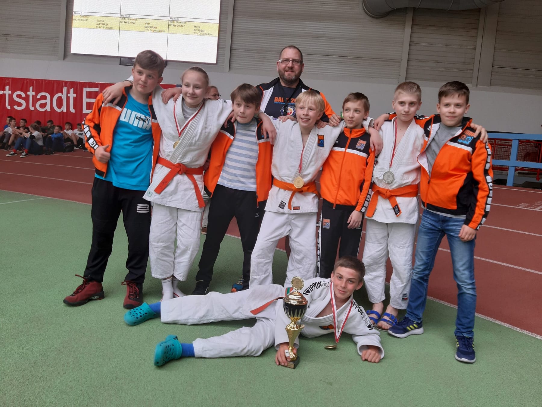 Mladší žáci USK PRAHA JUDO zvítězili v Erfurtu v bodování týmů.